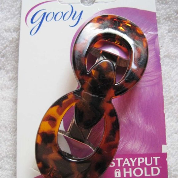 Goody Anissa Plastic Stay Put Slideproof Secure Fit Hold Ring Bow Hair Barrette - Picture 16 of 16